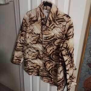 Chico's animal print jacket
